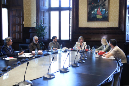 La reunión de la Mesa del Parlament.