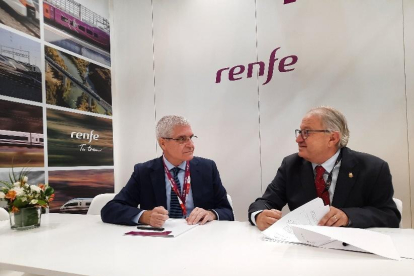 L'acord l'han signat aquest dijous a Fitur -la Fira Internacional del Turisme-, a Madrid, el president de Turisme de Lleida, Paco Cerdà, i el president de Renfe, Isaías Táboas