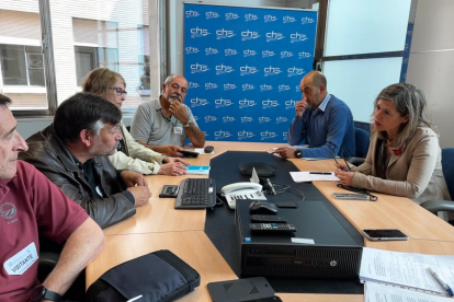 La reunió mantinguda ahir entre Dolores Pascual i UP.