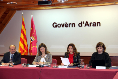 La consellera de la Presidència, Laura Vilagrà, ha presidit la reunió bilateral Generalitat-Govèrn d'Aran.