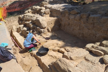 Una de les zones de la muralla en les quals s’està treballant.