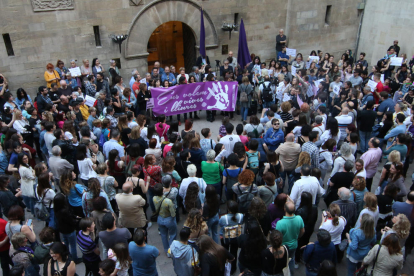 Imatge d’una protesta contra la violència sexual.