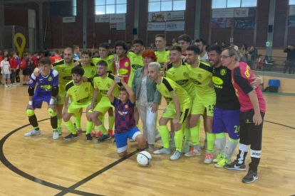 L’equip campió del Lamsauto Futsal Lleida.