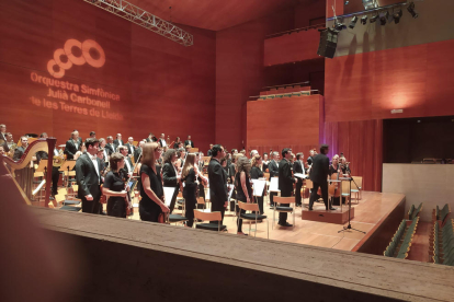 Imagen del concierto del pasado domingo en el Auditorio de Lleida.