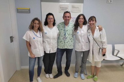 El equipo de enfermeros de la Seu d'Urgell que lleva a cabo el programa INFADIMED.