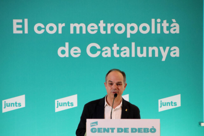 Turull, ahir a la Jornada de l’Àrea Metropolitana de Junts.