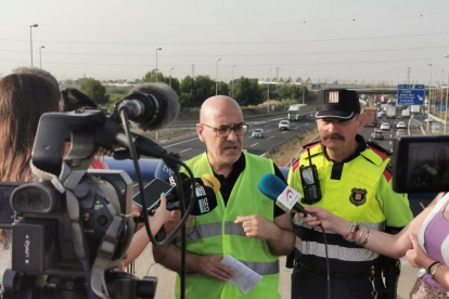 Imatge de la moto que conduïa l’home en el sinistre de dimecres a Puigverd d’Agramunt.