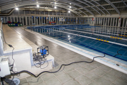 Una vista del gimnàs del Sícoris amb l’aire condicionat, que dispara el consum elèctric.