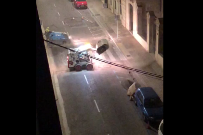 VÍDEO | Queixes per obres al centre de Lleida a les quatre de la matinada