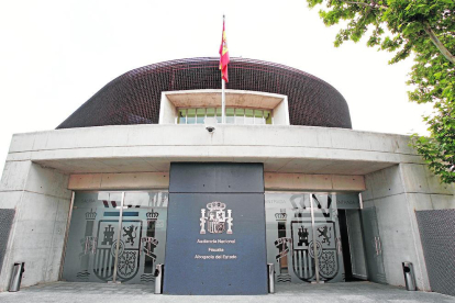 Vista exterior del edificio de la Audiencia Nacional. 