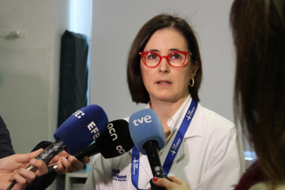 La doctora Nerea Maiz, especialista del Servei d'Obstetrícia de l'Hospital Vall d'Hebron i investigadora del grup de Medicina Materna i Fetal del VHIR.