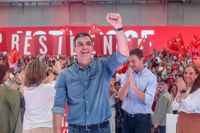 Sánchez va tancar campanya amb un gran acte a Madrid.