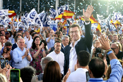 Sánchez cerró campaña con un gran acto en Madrid.