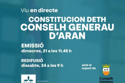 Segueix en 'streaming' la constitució del Conselh Generau d'Aran