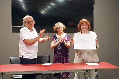 La leridana Roser Xandri recibe el diploma de académica de Belles Arts