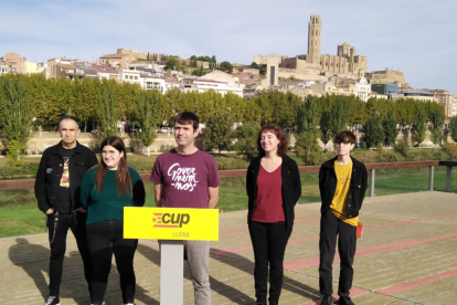 La CUP Lleida presenta els capdavanters de la llista de les eleccions municipals
