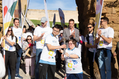 El director general de los Special Olympics en España, Enric Blesa, y Antoni Miquel. 