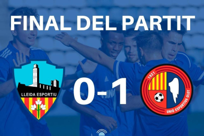 Resultat del Lleida Esportiu 0 – Olot 1