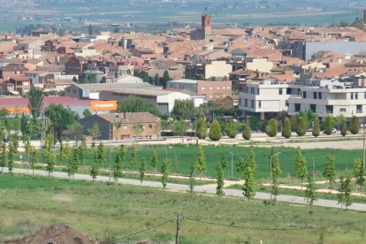 Vistas del municipio de Almacelles. 