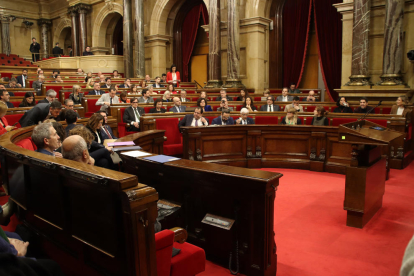 Un pleno del Parlament.