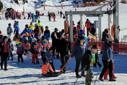 Esquiadores en Boí Taüll el pasado invierno. 