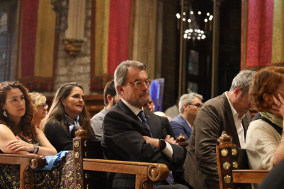 Artur Mas durante el pleno de investidura de Barcelona