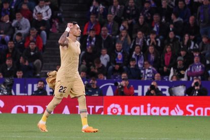 El Valladolid va fer el passadís al Barça com a campió de Lliga.