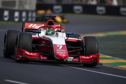 Ivan Rodríguez, el mecánico leridano del equipo italiano Prema Racing.