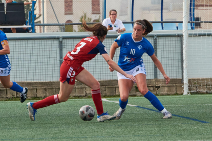 Andrea fue una de las jugadoras del AEM más activas en ataque, sobre todo en el primer tiempo.