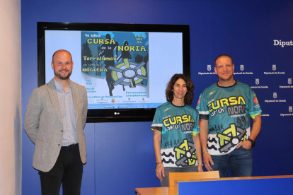 Jordi Verdú, Irene Vendrell y Xavier Torres, ayer durante la presentación de la prueba.