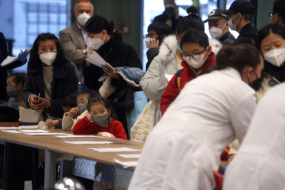 Proves de coronavirus a Haikou, a la província xinesa de Hainan.