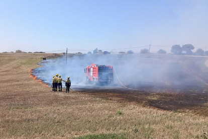 Imagen del incendio de la mañana. 