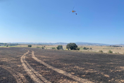 Imatge de l’incendi del matí.