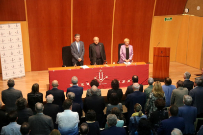 Acte de presa de possessió de Jaume Puy com a rector de la Universitat de Lleida per a un segon mandat