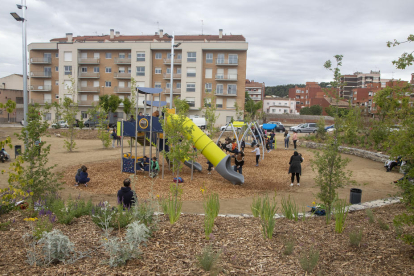 La reivindicada ‘nueva’ plaza de Les Bòbiles. 