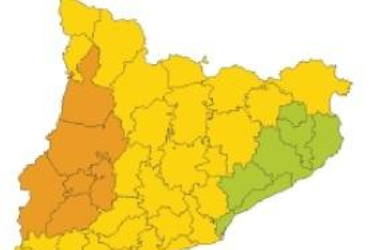 Comarques afectades per la situació de