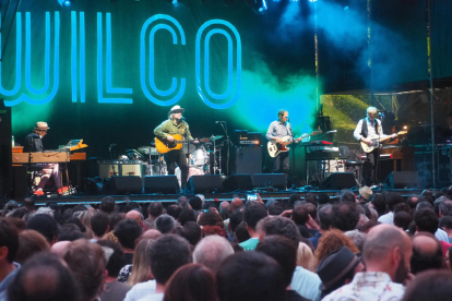 La banda Wilko durante su actuación el parque zaragozano de José Antonio Labordeta.