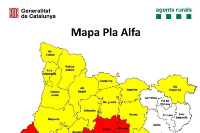 Mapa del pla Alfa previst per al 24 de març de 2023.