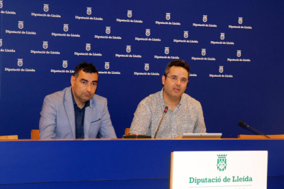 Jiménez i Bertran, ahir en la presentació del gestor d’expedients.