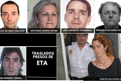Los presos de ETA pendientes de ser acercados a cárceles del País Vasco o Navarra para poner fin a la política de dispersión.