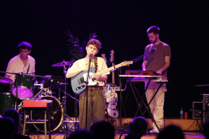 El grupo multicultural femenino Las Karamba, en su actuación la noche del jueves en el Cafè del Teatre.