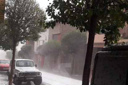 Pedregada aquest dijous al vespre a Coll de Nargó.