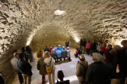 La sala subterrània del Castell Formós de Balaguer.