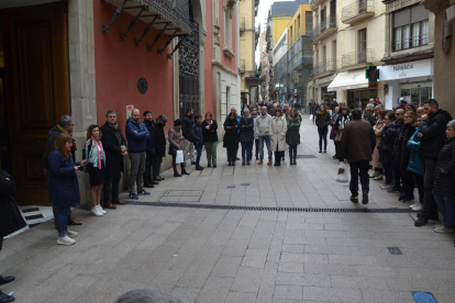 Tàrrega. La consellera d’Igualtat, Tània Verge, va participar en la concentració a Tàrrega per l’aniversari de la invasió d’Ucraïna per part de Rússia i la va qualificar d’“atac frontal als drets humans”.