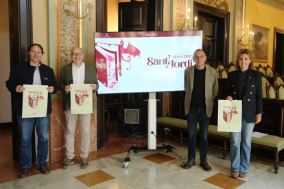 La presentación de los actos de Sant Jordi en la ciudad de Lleida.