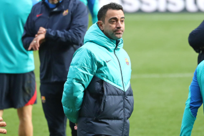 Xavi espera que al seu equip no l’afecti l’eliminació europea.