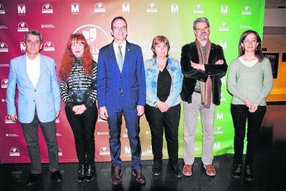 Joan Ramon Domingo, Raquel Casas, Marc Solsona, Glòria Tomàs, Albert Turull y Eulàlia Pagès.