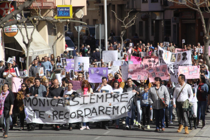 Imagen de archivo de una manifestación en recuerdo de Mónica. 