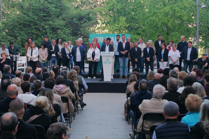 Postius, alcaldable de Junts a la Paeria, presentó ayer su candidatura al completo.