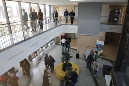 El interior del segundo edificio polivalente del campus de Cappont de la UdL.